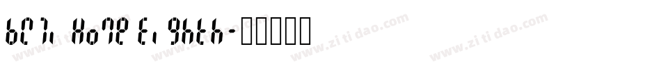 BW7i Home Eighth字体转换